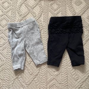 Carters pants grey and black